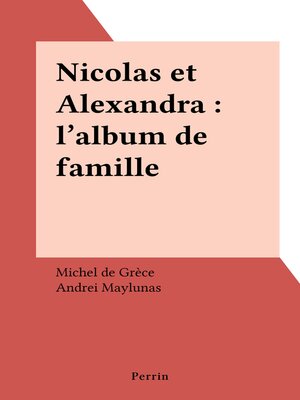 cover image of Nicolas et Alexandra